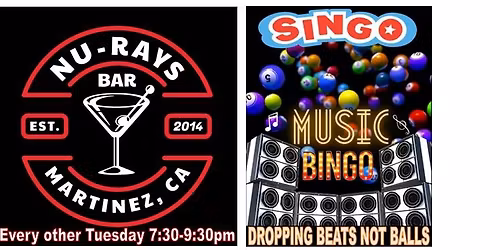 Singo "Music Bingo" Game Night at Nu-Rays Bar in Martinez