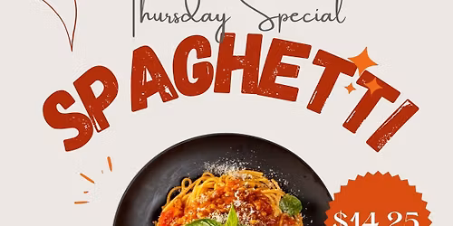 Thursday's were made for SPAGHETTI!