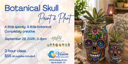 Botanical Skull: Paint & Plant Workshop