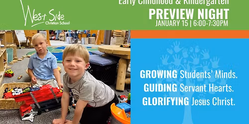 Early Childhood & Kindergarten Preview Night