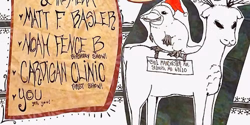 Mitchell Matthews & The Media, Matt F. Basler, Noah Fence + Cardigan Clinic at Platypus