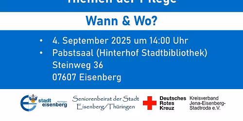 Infoveranstaltung: Alles rund um die Pflege