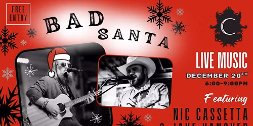 BAD SANTA ft. Nic Cassetta & Jake Vanover LIVE at Chenault Vineyards