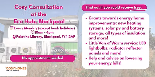 Cosy Consultation, Blackpool Eco Hub