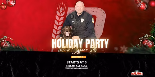 Prairie Grit Holiday Party with Officer Al Schmidt