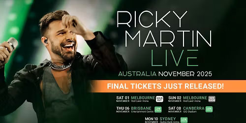 Ricky Martin: LIVE Australia 2025 [SYDNEY]