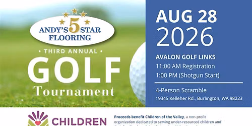 Andy's 5 Star Flooring - Third Annual Golf Tournament 2026