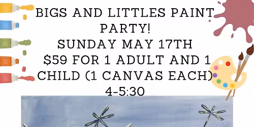 Bigs and Littles Paint Party: Highland Cows!- 2 for $59