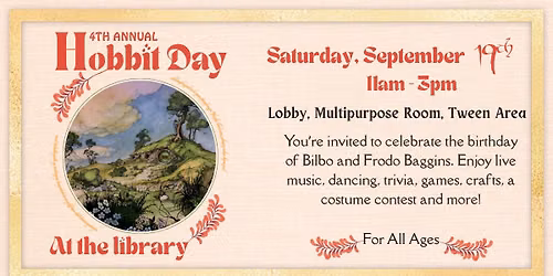 4th Annual Hobbit Day at the Library!