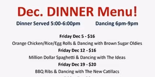 Friday night Dinner and Dancing with the Ideas