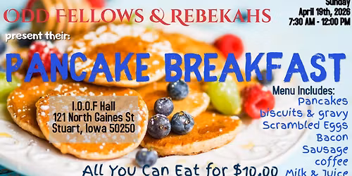 Odd Fellows & Rebekah\u2019s Pancake Breakfast