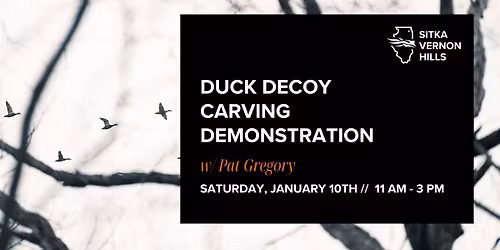 Duck Decoy Carving Demonstration w\/ Pat Gregory