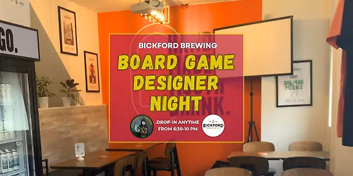 Board Game Designer Night at Bickford Brewing in Downtown Toronto