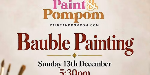 Sip & Paint Baubles at Ty Mawr Lisvane
