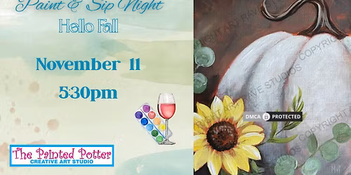 Paint & Sip Night - Hello Fall