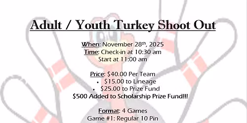 Adult Youth Turkey Shoot Out