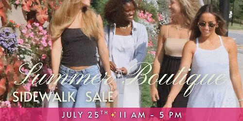 Summer Boutique Sidewalk Sale