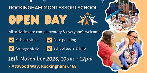 Free Family Fun - Rockingham Montessori School Open Day!