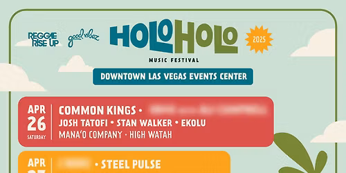 Holo Holo - 2 Day Pass at Maverik Center
