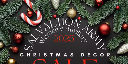 Christmas Decor Sale by Women's Auxiliary Salvation Army