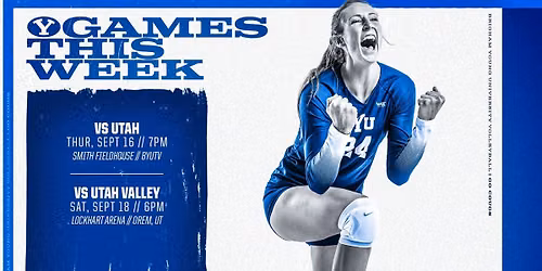 Utah Valley Wolverines at BYU Cougars Womens Volleyball at Smith Fieldhouse