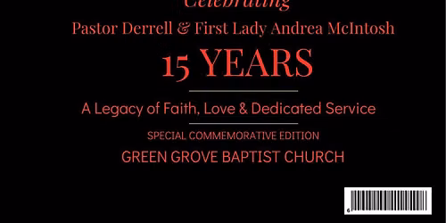 GGBC Pastor's Anniversary Celebration