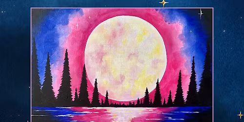 Moonlight Forest Paint and Sip Night in Arcadia!