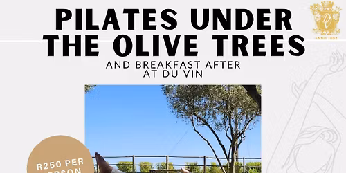 Pilates under the olive trees and breakfast after 