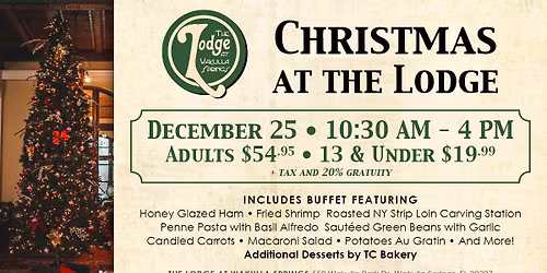 Christmas Day Buffet at The Lodge- Wakulla Springs\ud83c\udf84