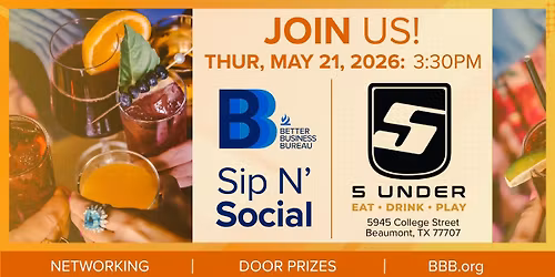 BBB Sip N' Social: 5 Under Golf Center