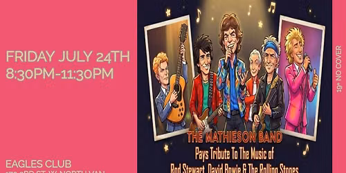 The Mathieson Band- Tribute to the music of Rod Stewart, David Bowie and The Rolling Stones 