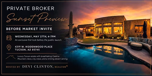 Private Broker Sunset Preview at 4319 W. Hiddenwood Place