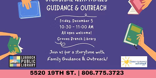 LBK Family Outreach Storytime at Groves Branch Library