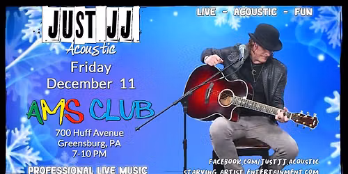 Just JJ - Acoustic at the AMS Club - 12.11.2026 (7-10PM)