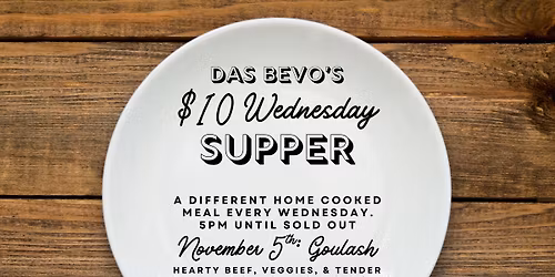 $10 Wednesday Supper: Goulash