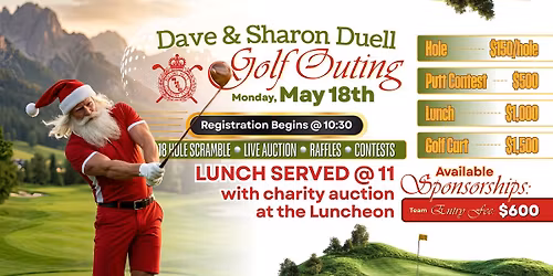 Dave & Sharon Duell Memorial Golf Outing 2026