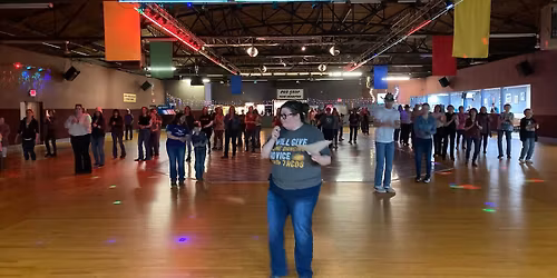 Line Dancing at Skate Castle in Butler, PA