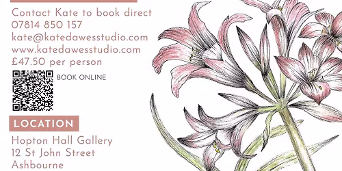 Kate Dawes Botanical Pen and Watercolour Workshop