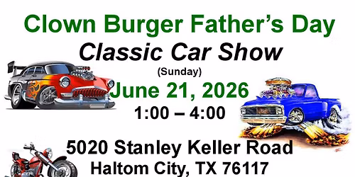 Clown Burger Father's Day Classic Car Show