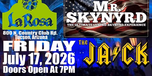 Mr. Skynyrd Brings the Southern Rock to La Rosa and will be joined by The Jack!
