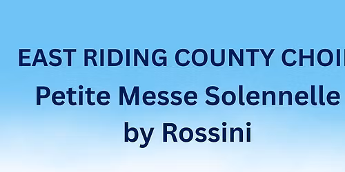 Concert: East Riding County Choir