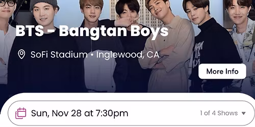 BTS Inglewood Tickets