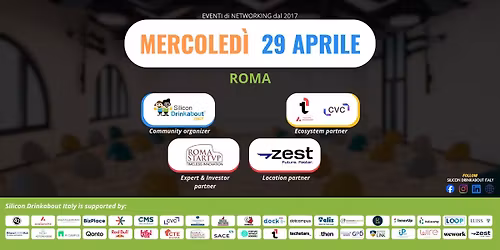 Silicon Drinkabout Rome: pitch + panel + networking (founders + digital workers)