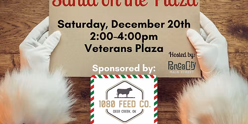Santa & Mrs. Claus on the Plaza sponsored by 1080 Feed Co.