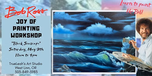 Black Seascape  - Bob Ross Joy of Painting Workshop