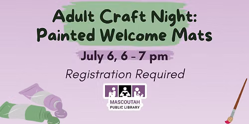 Adult Craft Night: Painted Welcome Mats
