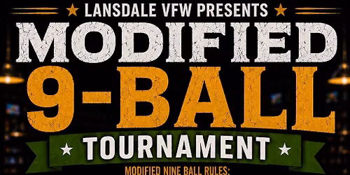 Lansdale VFW 9 Ball Chip Tournament