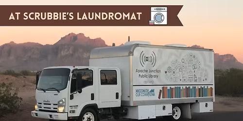 Mobile Library at Scrubbie's Laundromat