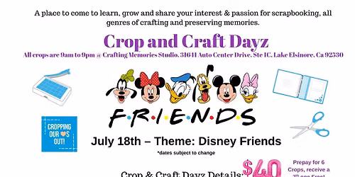 Disney Friends Crop & Craft-Scrapbooking\/Crafting