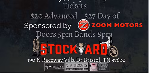 Josey Scott with special guest Below 7 live at Stockyard sponsored by Zoom Motors